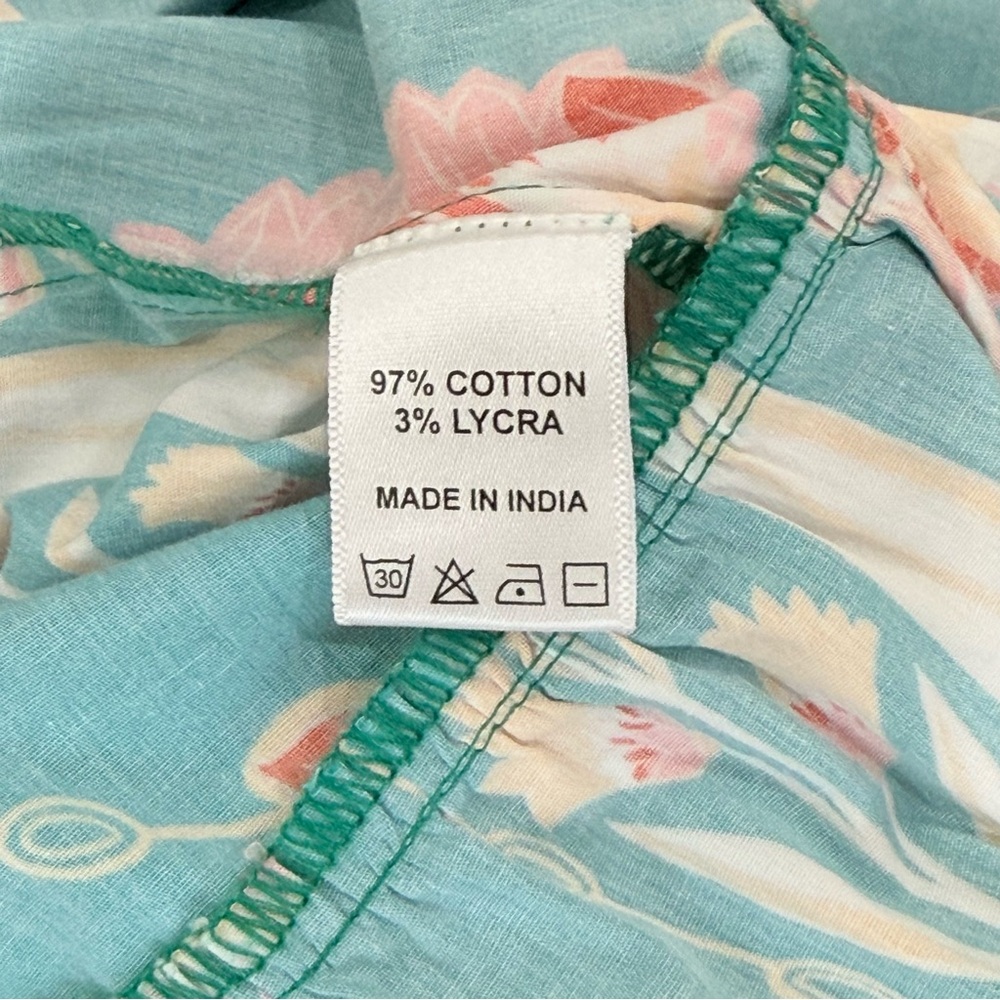 Jude Connally XL Mirabella Belted Maxi Dress Stretch Cotton Floral Jade NWT $268 - Picture 15 of 15